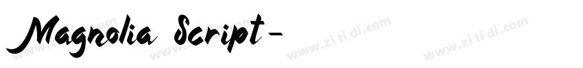 Magnolia Script字体转换